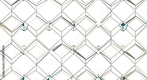 Abstract geometric pattern with diamond shapes a modern vector background for textile and wallpaper designs isolated on white