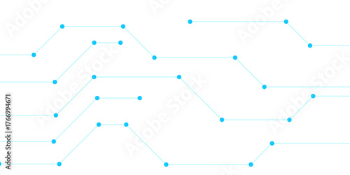 Electronic pathways or futuristic wiring patterns. Modern innovation communication technology business background. Abstract printed circuit board, with dot and connection line. digital background with