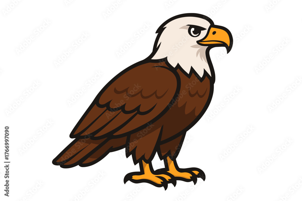 Obraz premium Vector Illustration of a Bald Eagle