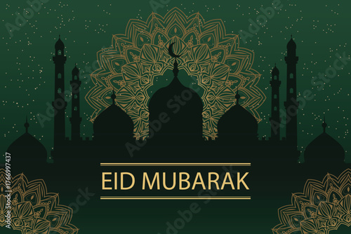 Elegant and modern Eid Mubarak editable template design, perfect for greeting cards, social media posts, invitations, or digital banners. This fully customizable template features Islamic geometric pa