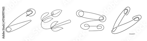 Collection of vintage style brooch designs featuring intricate metalwork and gemstone accents