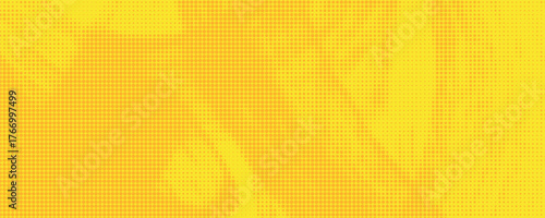 Dots halftone yellow color pattern gradient grunge texture background. Dots pop art comics sport style vector illustration
