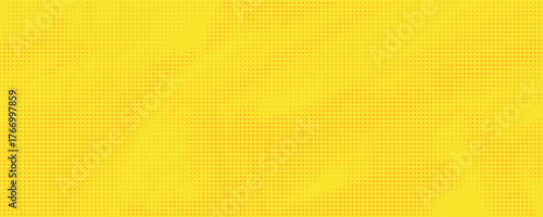 Dots halftone yellow color pattern gradient grunge texture background. Dots pop art comics sport style vector illustration
