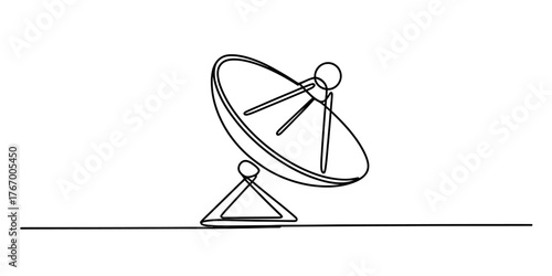 Minimalist continuous one line drawing of a person crouching with a camera photography concept vector