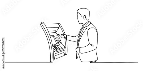 Continuous one line drawing of two people tending to a garden with plants watering and digging delicate sketches vector