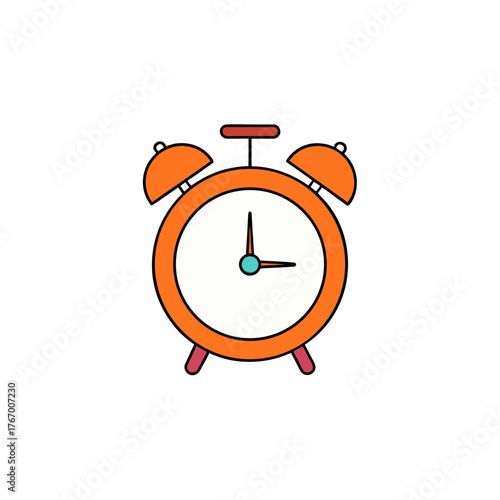 alarm clock icon clipart vector on transparent background