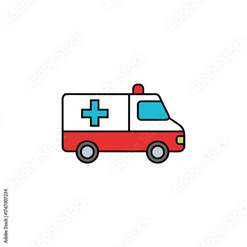 Wallpaper Mural ambulance icon clipart vector on transparent background Torontodigital.ca