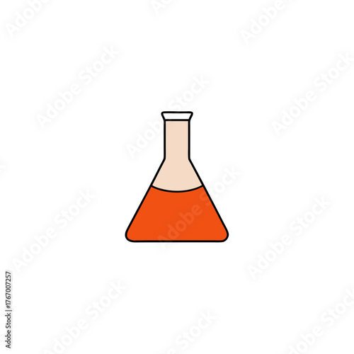 beaker icon clipart vector on transparent background