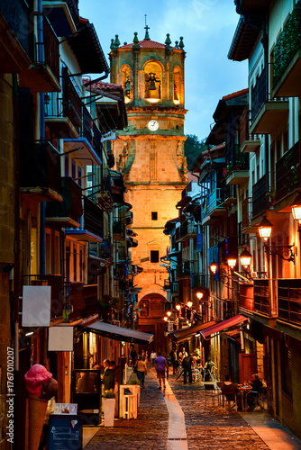 a summer afternoon on a shopping street