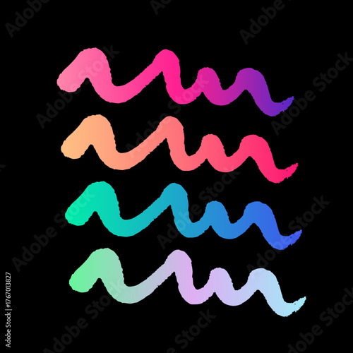 Color Gradient Abstract Shapes / Abstrakte Farbverlaufformen / Formas abstractas con gradientes de color