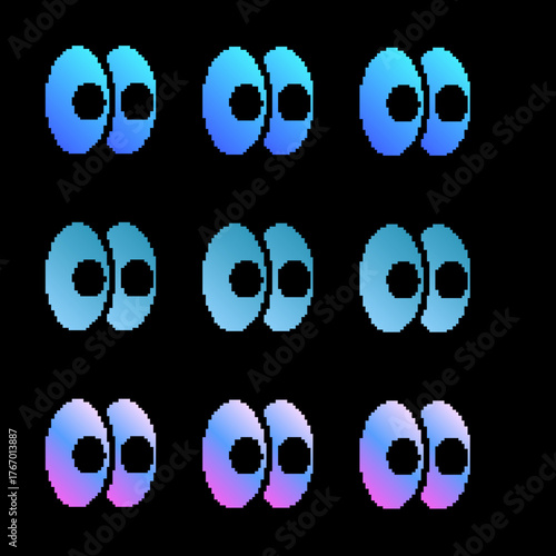 Color Gradient Abstract Shapes / Abstrakte Farbverlaufformen / Formas abstractas con gradientes de color