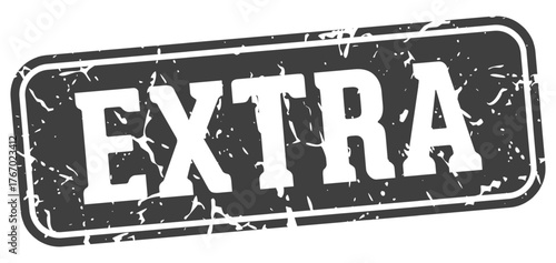extra rectangular sign. extra stamp