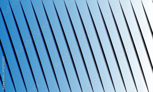 Abstract pattern of parallel blue and silver lines creating a modern geometric background