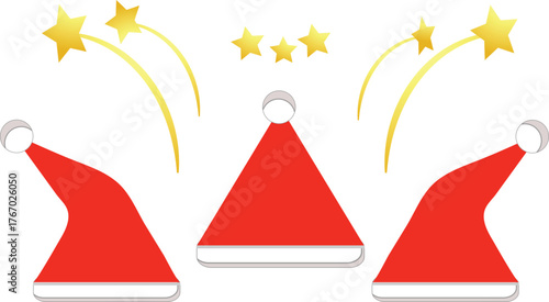 Santa hat red simple design 