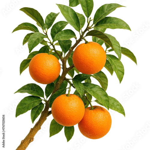 Fototapeta Naklejka Na Ścianę i Meble -  An orange tree with fruits