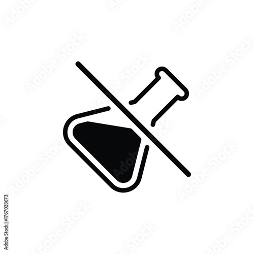 No chemical vector icon design. No artificial preservatives icon