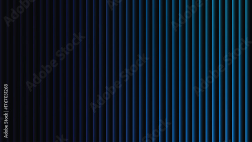 A close up view of a series of vertical lines with a gradient from dark to light blue tone