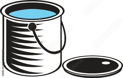 A set of vector illustration icons featuring coffee and tea cups and other beverage containers