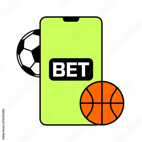 Sport betting app. betting banner.