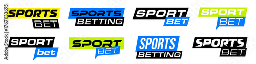 Sports betting banners. betting vector.