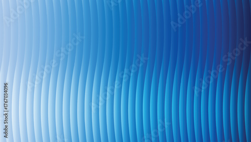Abstract blue background with repeating vertical wave pattern and light gradient effect