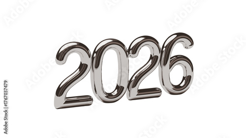 Shiny Chrome 2026 Numeric Year