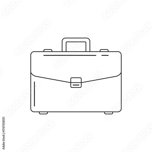 Professional Briefcase Icon Streamlined Design for Business and Financ