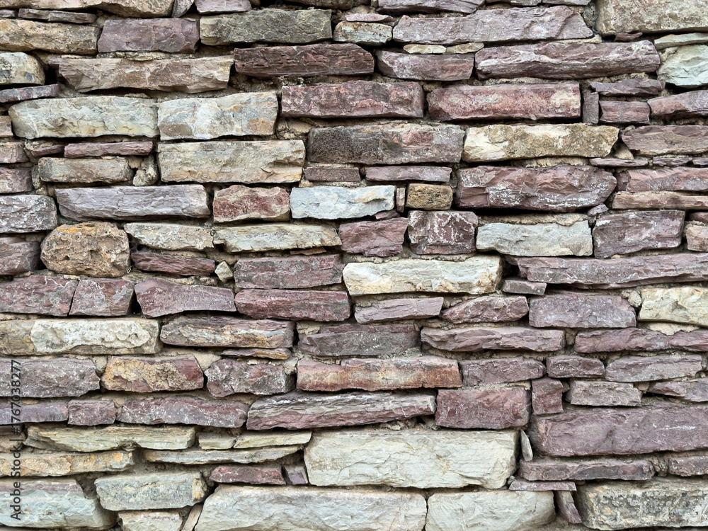 Obraz premium Old Masonry Stone Wall Background , Rustic Texture from Datca