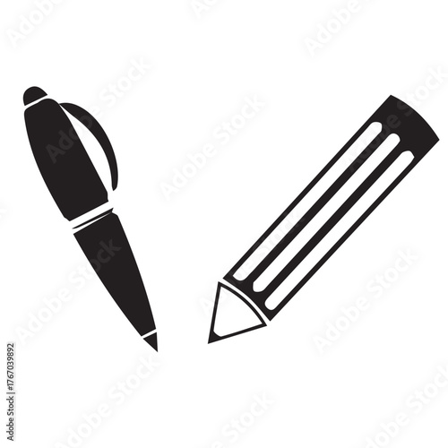 Editable Outline Pencil Icon Vector Illustration for Edit, Write, and Design