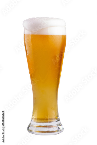 Cuadro en lienzo lager tuilpa beer glass mockup photorealistic full editable with beer for craft