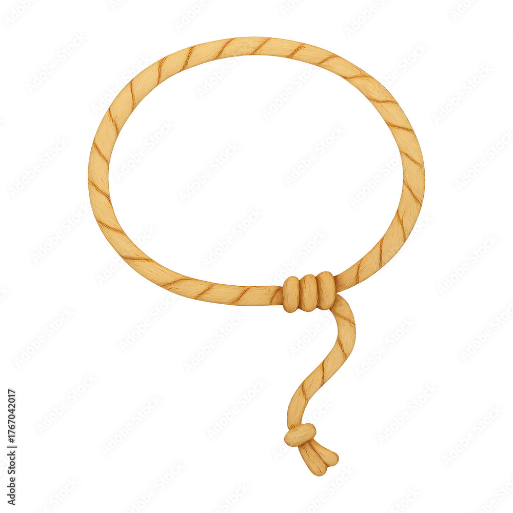 Obraz premium PNG Rope loop with knot