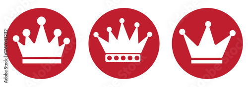 Crown icon vector. Royal sign symbol vector. King crown vector icon illustration isolated on white background. EPS 10 