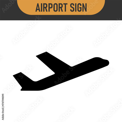 Arrivals and departure plane signs. Airport Sign. Simple icons, airplane landing and takeoff. Airport icons set: departures, arrivals. Vector illustration Aircraft or Airplane