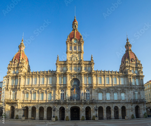 A Coruna city hall, Galicia