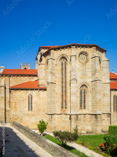 The apse and Gothic windows of the St Francis Church, Betanzos