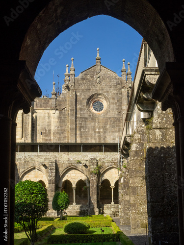 Gothic cloister of the Cathedral of St Mary, Tui, Galicia