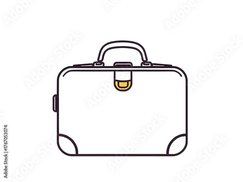 suitcase, icon, travel, luggage, bag, vector, illustration, trip, holiday, vacation, journey, minimal, flat, line, outline, graphic, isolated, simple, modern, stylized, design, baggage, baggage icon, 