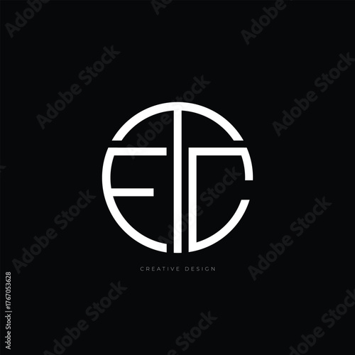 Circle letter design FTC minimal