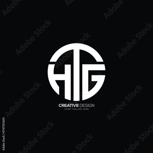 Circle letter H T G creative logo