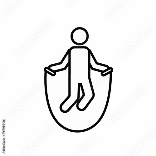 Energetic person jumping rope in a dynamic pose, symbolizing fitness and activity.