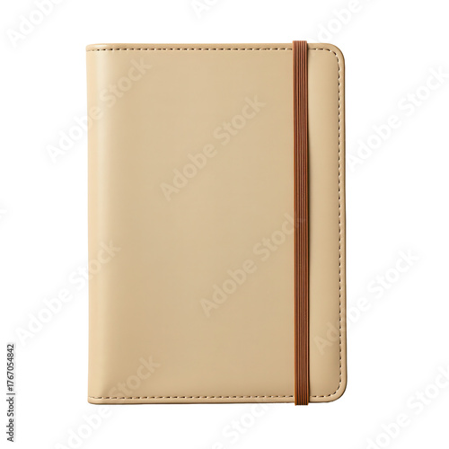 Elegant Cream Notebook with Elastic Band for Notes and Ideas