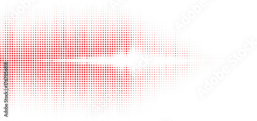 Abstract red soundwave halftone pattern design, dynamic audio pulse wave for digital media, music branding, web design, creative visuals, and modern advertising use
