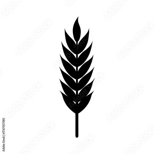 A simple heather silhouette vector illustration