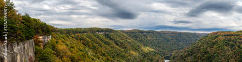 new river gorge bridge national park in peak fall, West Virginia