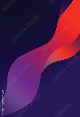 Vibrant Wavy Gradient Abstraction