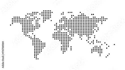 World map dotted continents global earth geography countries nations regions travel atlas locations cartography