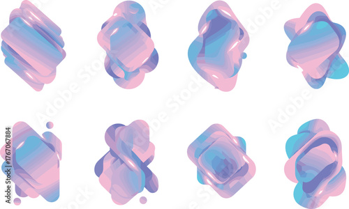 Gradient Abstract Designs – Modern Vector Illustrations with Colorful Blends