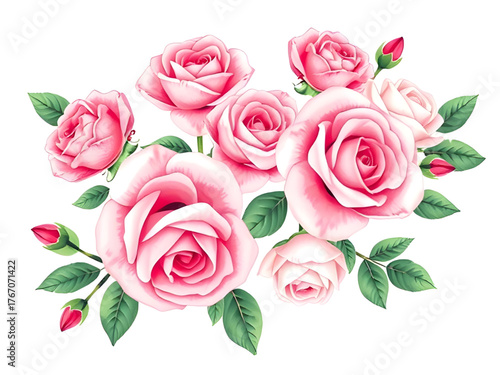 bouquet, roses, design, vector, illustration, floral, flowers, bouquet of roses, romantic, decorative, nature, botanical, elegant, hand-drawn, artistic, flower arrangement, colorful, garden, bloom, pe