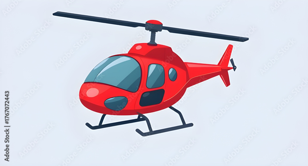 Fototapeta premium cartoon helicopter, helicopter illustration, cute helicopter, funny helicopter, kids helicopter, cartoon aircraft, flying helicopter, toy helicopter, colorful helicopter, aviation cartoon, cartoon tra