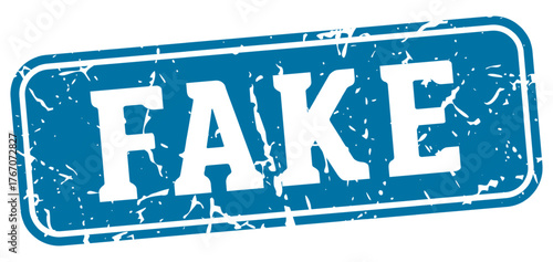 fake rectangular sign. fake stamp